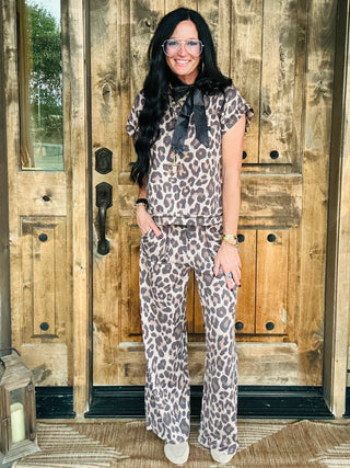Spotted Wild Leopard Print Pants