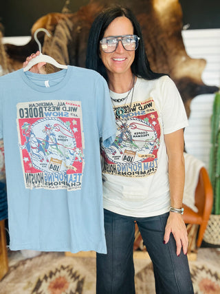 XOXO Houston Team Roper Graphic Tee-Graphic Tees-XOXO ART & Co-Motis & Co Boutique, Women's Fashion Boutique in Carthage, Missouri