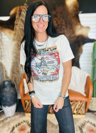 XOXO Houston Team Roper Graphic Tee-Graphic Tees-XOXO ART & Co-Motis & Co Boutique, Women's Fashion Boutique in Carthage, Missouri