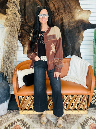 Jasmine Western Button Up Cardigan