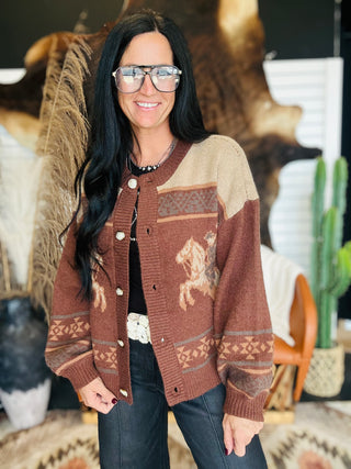 Jasmine Western Button Up Cardigan