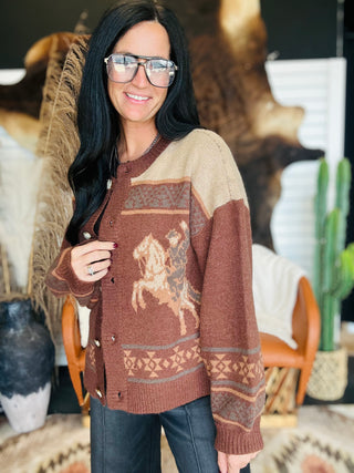 Jasmine Western Button Up Cardigan