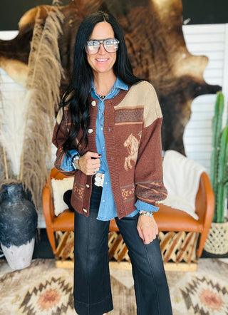 Jasmine Western Button Up Cardigan
