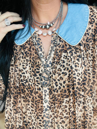 Desert Bloom Leopard Top