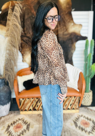 Desert Bloom Leopard Top