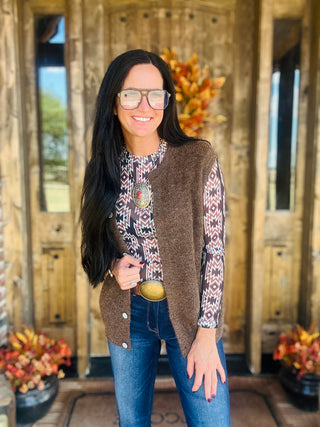 Allie Aztec Black Western Mesh Top-Long Sleeves-Turquoise Haven-Motis & Co Boutique, Women's Fashion Boutique in Carthage, Missouri