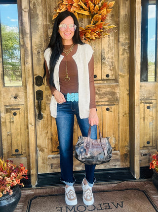 Loma Relaxed Button Front Sweater Vest-Sweaters-HYFVE-Motis & Co Boutique, Women's Fashion Boutique in Carthage, Missouri