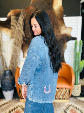 Dolly Denin Embroidered Western Jacket