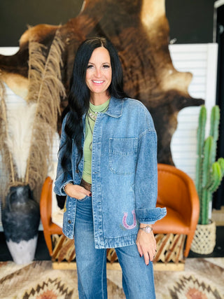 Dolly Denin Embroidered Western Jacket