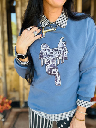 Tacky Stitch Western Saddle Sweatshirt