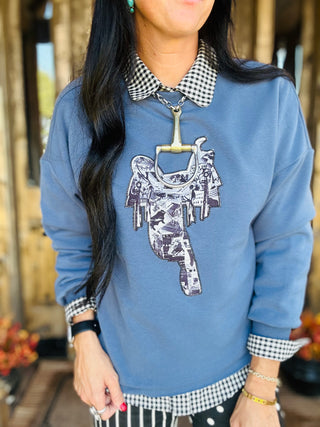 Tacky Stitch Western Saddle Sweatshirt