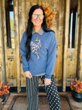 Tacky Stitch Western Saddle Sweatshirt