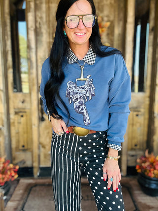 Tacky Stitch Western Saddle Sweatshirt