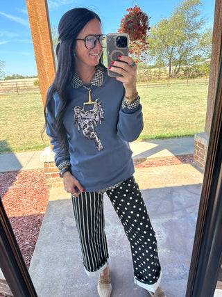 Tacky Stitch Western Saddle Sweatshirt