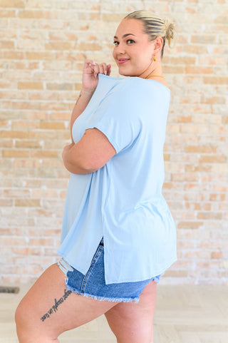 I'll Fly Away Round Neck Relaxed Top-Short Sleeves-Ave-Motis & Co Boutique, Women's Fashion Boutique in Carthage, Missouri