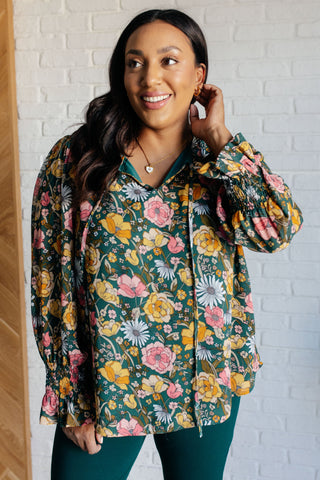 Ideal Ideas Floral Blouse-Long Sleeves-Ave Shops-Motis & Co Boutique, Women's Fashion Boutique in Carthage, Missouri