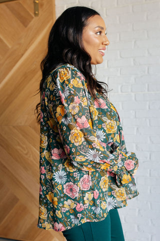 Ideal Ideas Floral Blouse-Long Sleeves-Ave Shops-Motis & Co Boutique, Women's Fashion Boutique in Carthage, Missouri