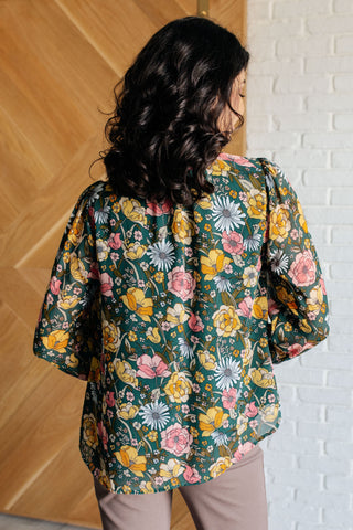 Ideal Ideas Floral Blouse-Long Sleeves-Ave Shops-Motis & Co Boutique, Women's Fashion Boutique in Carthage, Missouri