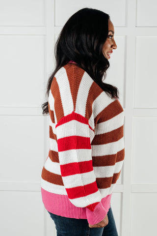 In Your Lane Color Blocked Stripe Sweater-Tops-Ave Shops-Motis & Co Boutique, Women's Fashion Boutique in Carthage, Missouri