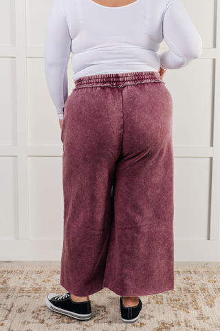 In or Out Wide Leg Cropped Pants in Eggplant-pants-Ave Shops-Motis & Co Boutique, Women's Fashion Boutique in Carthage, Missouri