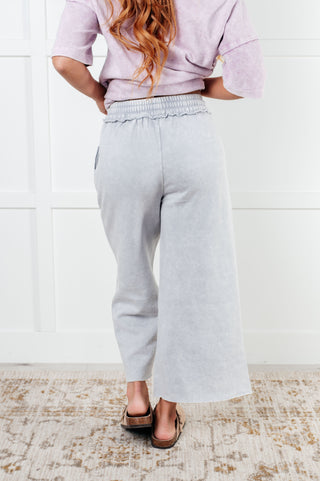 In or Out Wide Leg Cropped Pants in Light Grey-Pants-Ave Shops-Motis & Co Boutique, Women's Fashion Boutique in Carthage, Missouri