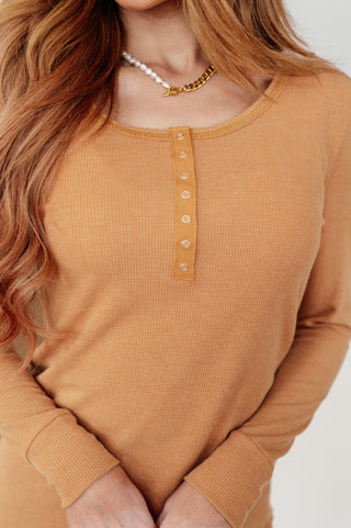 It's Been So Long Henley in Golden Sand-Long Sleeves-Ave Shops-Motis & Co Boutique, Women's Fashion Boutique in Carthage, Missouri