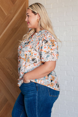 It's Intuitive Floral Blouse-Blouses-Ave Shops-Motis & Co Boutique, Women's Fashion Boutique in Carthage, Missouri