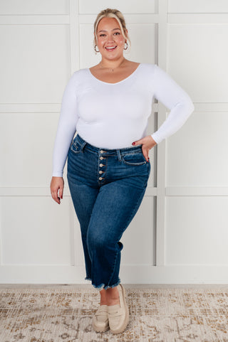 Janice High Rise Button Fly Wide Leg Crop Jeans-Womens-Ave Shops-Motis & Co Boutique, Women's Fashion Boutique in Carthage, Missouri