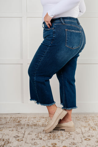 Janice High Rise Button Fly Wide Leg Crop Jeans-Womens-Ave Shops-Motis & Co Boutique, Women's Fashion Boutique in Carthage, Missouri