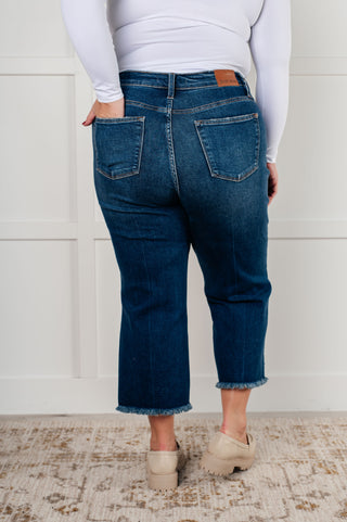 Janice High Rise Button Fly Wide Leg Crop Jeans-Womens-Ave Shops-Motis & Co Boutique, Women's Fashion Boutique in Carthage, Missouri