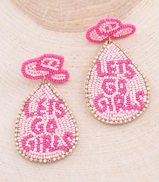 Let's Go Girls Beaded Earrings-Earrings-rc-Motis & Co Boutique, Women's Fashion Boutique in Carthage, Missouri