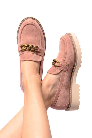 Literally Loafers in Blush Faux Suede-Flats-Ave Shops-Motis & Co Boutique, Women's Fashion Boutique in Carthage, Missouri