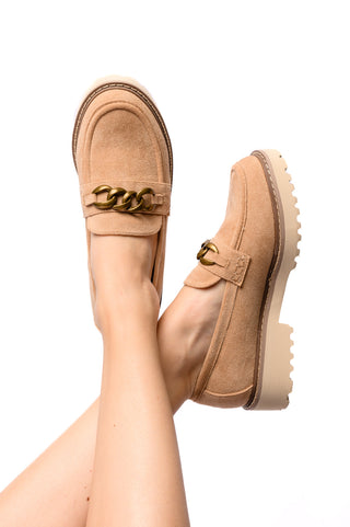 Literally Loafers in Camel Faux Suede-Shoes-Ave Shops-Motis & Co Boutique, Women's Fashion Boutique in Carthage, Missouri