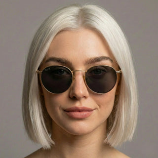 Luna Gold Frame Round Sunglasses-Sunglasses-DAX-Motis & Co Boutique, Women's Fashion Boutique in Carthage, Missouri