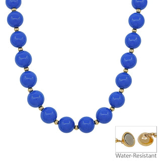 Vinita Chunky Beaded Blue Necklace-Necklace-What's Hot-Motis & Co Boutique, Women's Fashion Boutique in Carthage, Missouri