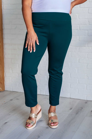 Magic Ankle Crop Skinny Pants in Hunter Green-Pants-Ave Shops-Motis & Co Boutique, Women's Fashion Boutique in Carthage, Missouri