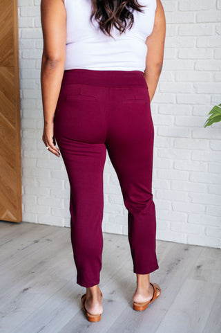 Magic Ankle Crop Skinny Pants in Wine-Pants-Ave Shops-Motis & Co Boutique, Women's Fashion Boutique in Carthage, Missouri