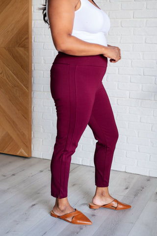 Magic Ankle Crop Skinny Pants in Wine-Pants-Ave Shops-Motis & Co Boutique, Women's Fashion Boutique in Carthage, Missouri