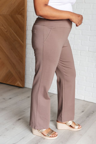 Magic Straight Pants in Dark Mocha-pants-Ave Shops-Motis & Co Boutique, Women's Fashion Boutique in Carthage, Missouri