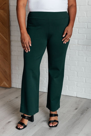 Magic Straight Pants in Hunter Green-pants-Ave Shops-Motis & Co Boutique, Women's Fashion Boutique in Carthage, Missouri