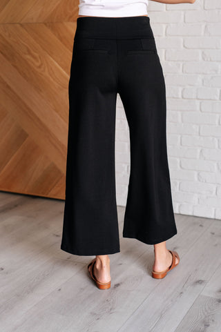 Magic Wide Leg Crop Pants in Black-Bottoms-Ave Shops-Motis & Co Boutique, Women's Fashion Boutique in Carthage, Missouri