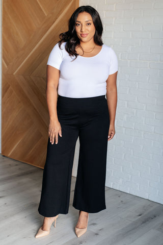 Magic Wide Leg Crop Pants in Black-Bottoms-Ave Shops-Motis & Co Boutique, Women's Fashion Boutique in Carthage, Missouri