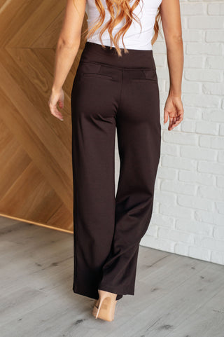 Magic Wide Leg Pants in Chocolate-Bottoms-Ave Shops-Motis & Co Boutique, Women's Fashion Boutique in Carthage, Missouri