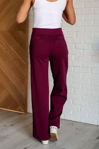 Magic Wide Leg Pants in Wine-Bottoms-Ave Shops-Motis & Co Boutique, Women's Fashion Boutique in Carthage, Missouri