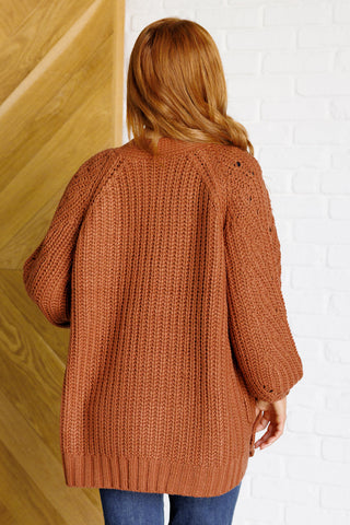 Maybe Monday Cardigan in Chestnut-Cardigans-Ave Shops-Motis & Co Boutique, Women's Fashion Boutique in Carthage, Missouri