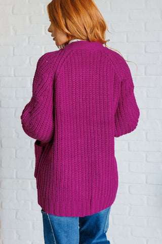 Maybe Monday Cardigan in Berry-Cardigans-Ave Shops-Motis & Co Boutique, Women's Fashion Boutique in Carthage, Missouri