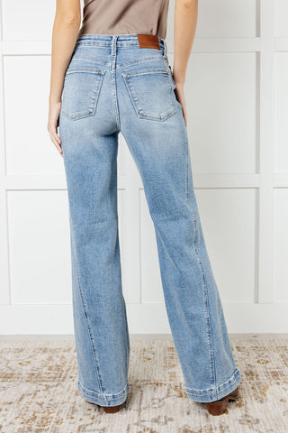 Melia High Rise Side Seam Detail Wide Leg Jeans-Jeans-Ave Shops-Motis & Co Boutique, Women's Fashion Boutique in Carthage, Missouri