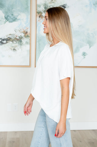 Mild Moments Pleat Detail Top-Short Sleeves-Ave-Motis & Co Boutique, Women's Fashion Boutique in Carthage, Missouri