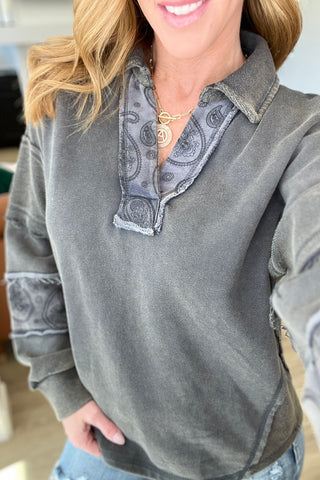 Moonstone Mineral Wash Pullover-Pullovers-Ave-Motis & Co Boutique, Women's Fashion Boutique in Carthage, Missouri