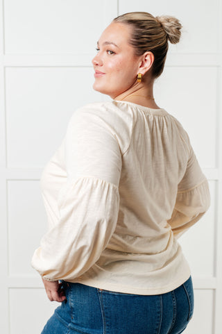 More Than You Would Think Embroidered Blouse-Long Sleeves-Ave Shops-Motis & Co Boutique, Women's Fashion Boutique in Carthage, Missouri